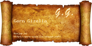 Gern Gizella névjegykártya